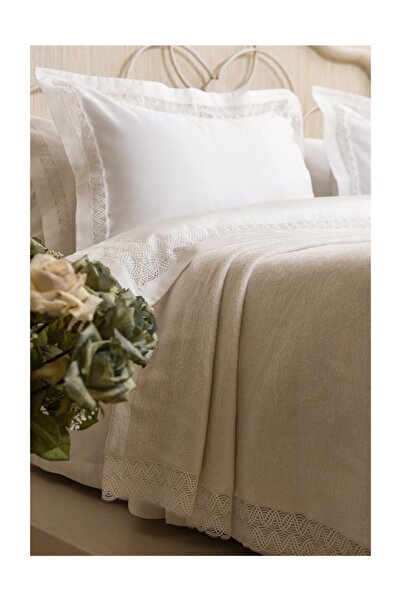 Gül Güler Dantelli Battaniye Çift Kişilik Dalian