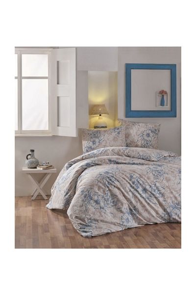 Taç Σετ Παπλωματοθήκη Crystal Ranforce Çifit Personal Helen Blue