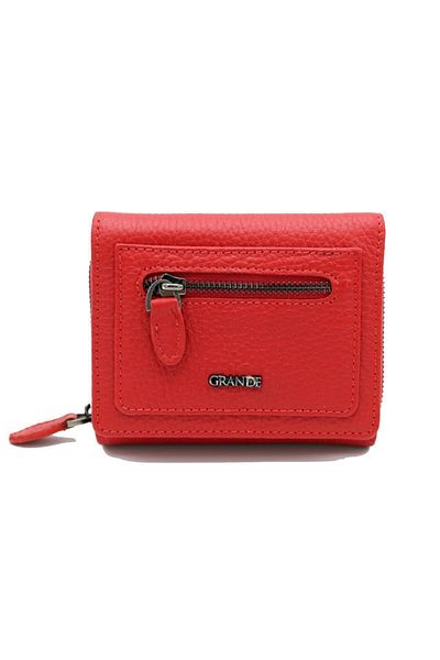 Grande Genuine Leather Women's Wallet Red 2744