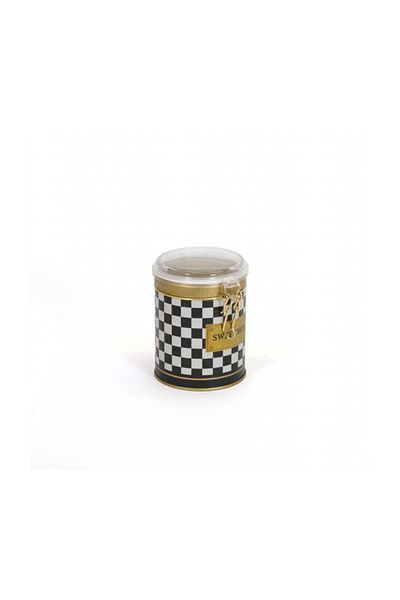 EVLE Ef082-17 Checkers Black_swt Home Patterned Spice Bowl 0.6 Lt