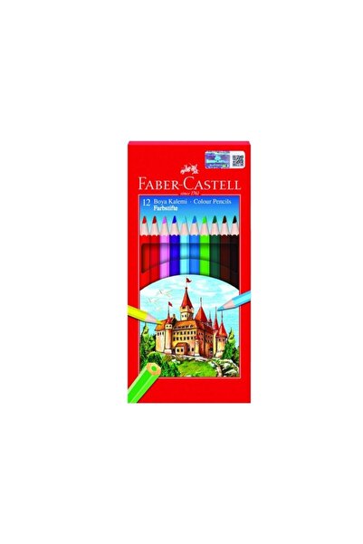 Faber Castell Faber-castell Karton Kutu Boya Kalemi 12 Renk Tam Boy