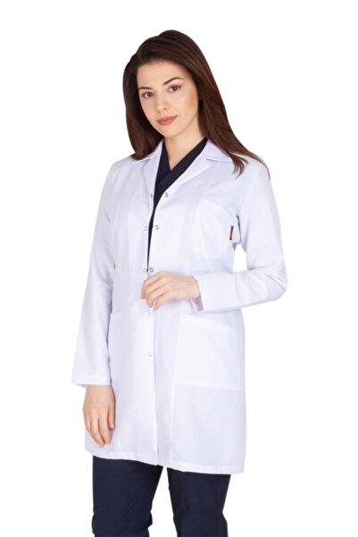 VEHBİ Women Doctor Teacher Apron Lab Pharmacist Nurse Laptop Apron Classic Co...