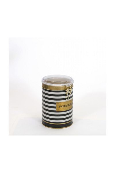 EVLE Ef117-45 Line Black_swt Home Patterned Spice Bowl 1.1 Lt