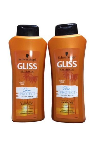 Gliss Schwarzkopf Gliss Sun Protect - 550ml Protective Shampoo 2 Pieces