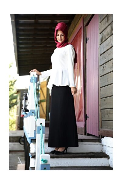 nurkombin Fustă creion neagră de damă 