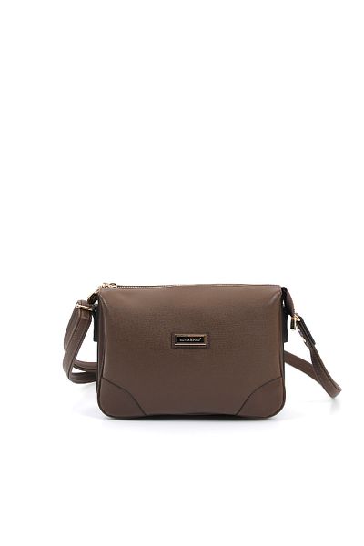 Silver Polo Geantă de damă Coffee-Nix Brown 1Sılw 2023864
