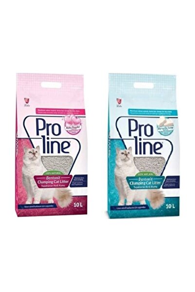 Pro Line Proline Doğal Topaklanan Baby Powder Ve Marsilya Sabunlu Kedi Kumu 1...
