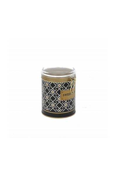 EVLE Ef112-88 Turkish Black_swt Home Patterned Spice Bowl 1 Lt