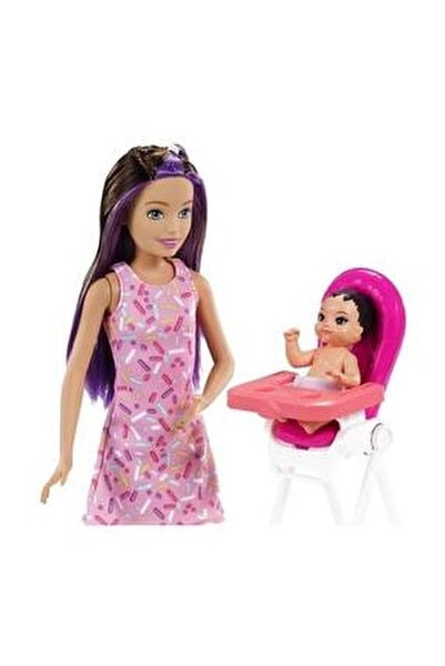 Barbie Skipper Bebek Bakicisi Bebegi Oyun Seti Parti Temali Fiyati Yorumlari Trendyol
