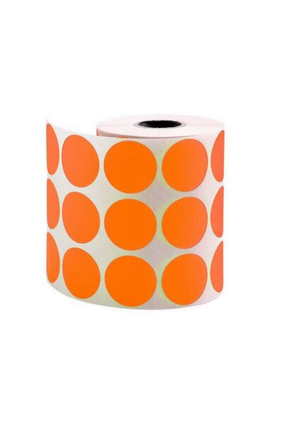 Tanex etichetă cu puncte 30mm portocaliu 2000 buc