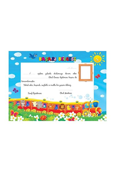 Mavi Yunus Yayınları Okul Öncesi Başarı Belgesi (3-4 Yaş)