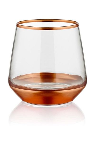 The Mia 6 Pieces Glam Water Cup - Short Copper Glm0049