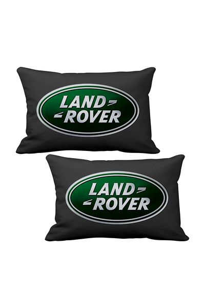 ASR Land Rover 2 Piece Luxury Car Neck Pillow Black And Wooden Logo Keychain