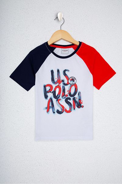 U.S. Polo Assn. Λευκό μπλουζάκι για αγόρι