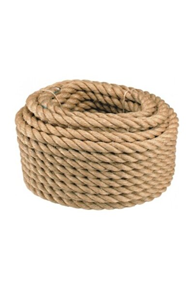 Gereksiz Şeyler 16mm Jüt Halat Kendir Urgan Halat Ip 5 Metre Dekoratif Halat
