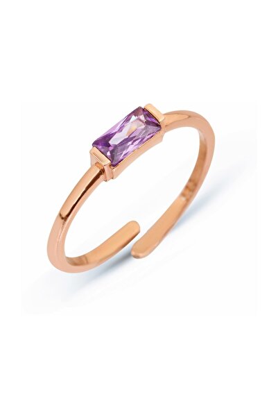 Argentum Concept 925 Ayar Gümüş Baget Taşlı Ayarlanabilir Yüzük