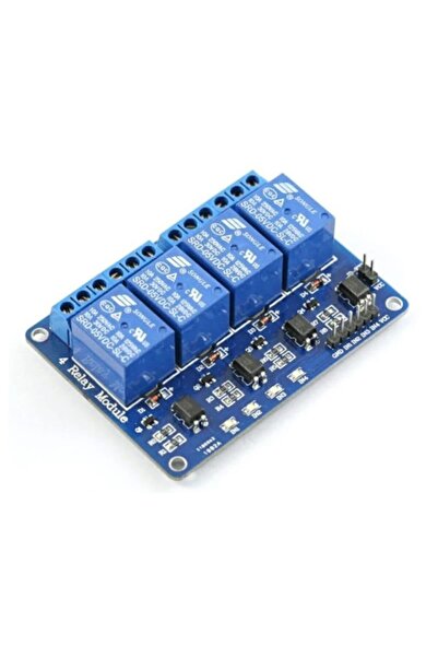 EmAyCenter 5v 4 Kanal Röle Kartı, 4 Relay Module 5v - 4'lü 5v Röle Kartı