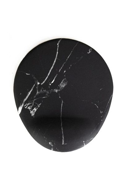 Officeküp Mouse Pad with Wrist Support Black Marble