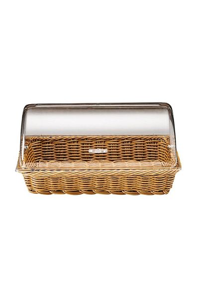 Zicco Polycarbonate Rolltop Bread Basket with Lid, Fanus 55x35 cm