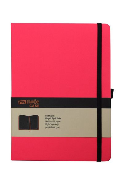Mynote Carcasă Neon-negru 14x20 96 Yp Notebook fără linii Neon Pink