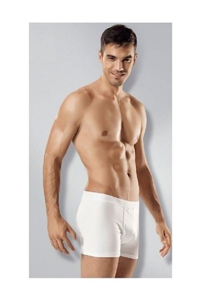 Tutku Ανδρικά μποξεράκια 3 συσκευασιών Lycra Cotton White