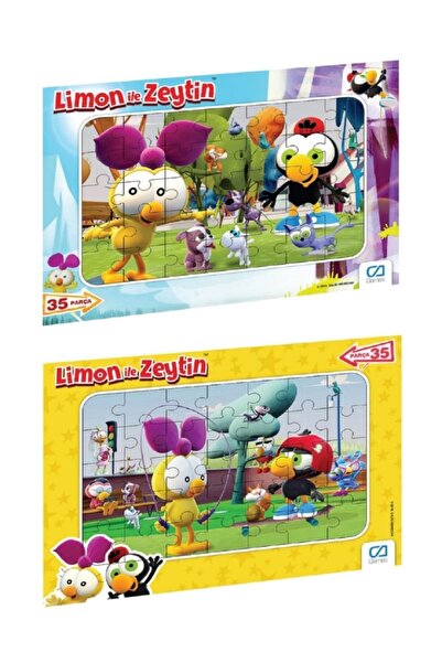 CA Games Limon ile Zeytin Puzzle 2'li (Yapboz)