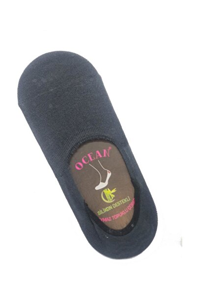 AKDEMİR Kaymaz Silikonlu Dikişsiz Bambu  Babet Çorap