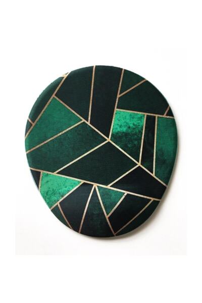 Officeküp Green And Gold Mouse Pad with Wrist Support