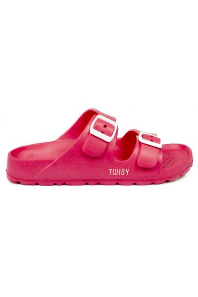 Twigy M1017 Z Jessica Double Band Pomegranate Flower Women's Slippers