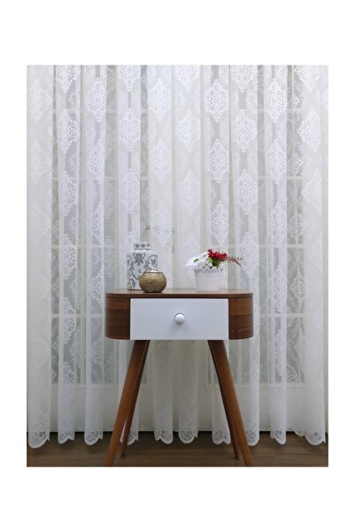 Esse Home Örme Desenli Tül Perde 150x260, Sık Pile, 1/3