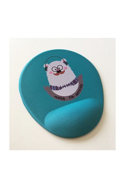 Officeküp لوحة ماوس لدعم المعصم من Hipster Bear