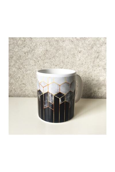 Officeküp Hexagon Porcelain Coffee Cup