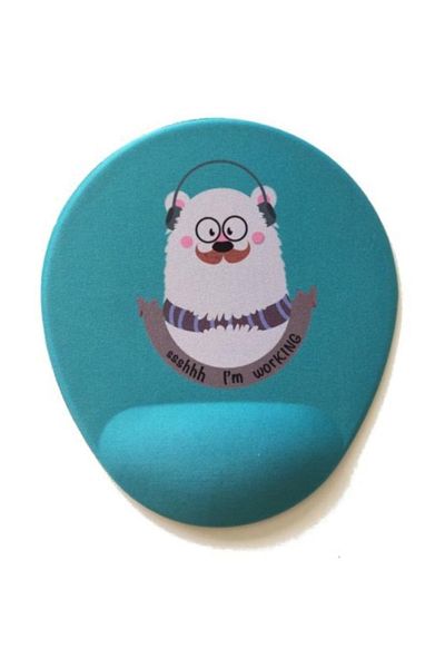 Officeküp لوحة ماوس لدعم المعصم من Hipster Bear