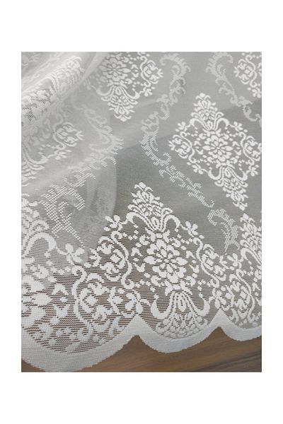 Esse Home Knitted Patterned Tulle Curtain 200X250, Sparse Pleat, 1/2