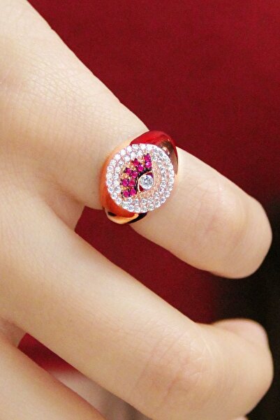 Argentum Concept 925 Ayar Gümüş Göz Figürlü Ayalarlanabilir Şovalye Yüzük - Y...