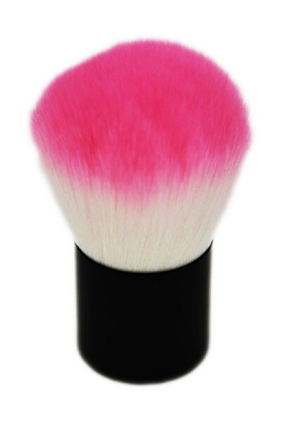 Match Kabuki Brush - Oval Model - Brush Light Pink White & Bottom Black