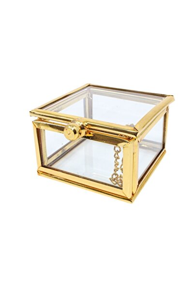 Dantelux Gold Kare Minik Cam Kutu 22703-c04