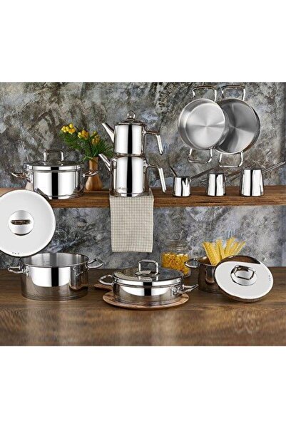 Aryıldız Prestige Vento Metal Cover Dowry Set 20 Pieces