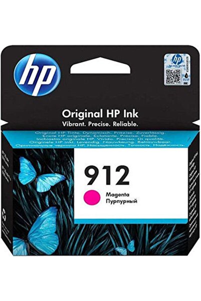 HP 912 Magenta Kırmızı Kartuş 3Yl78A / Hp