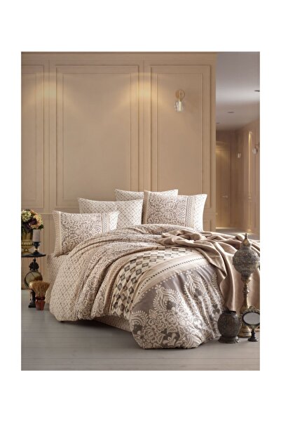 İyi Geceler İstanbul Ranforce Tek Kişilik Nevresim Takımı - Alara Kahve