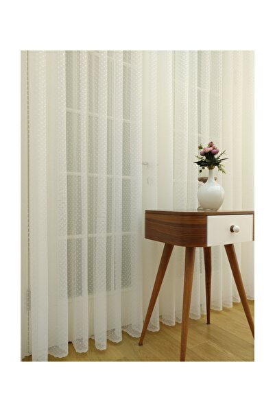 Esse Home Polka Dot Lace Tulle Curtain, 250X260, Tight Pleat, 1/3