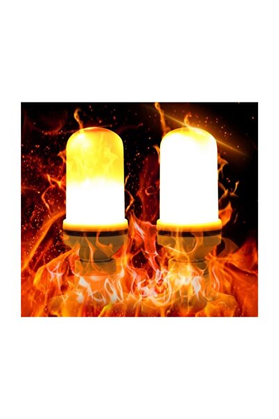 Genel Markalar Usb Şarjlı Alev Efektli Sensörlü Dekoratif Led Lamba