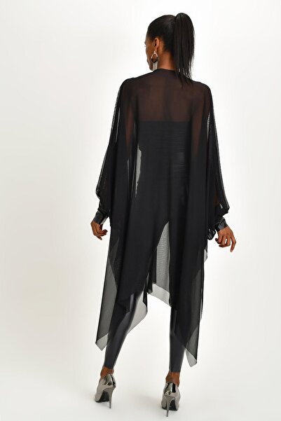 Quincey Γυναικείο μαύρο τούλι τουνίκ