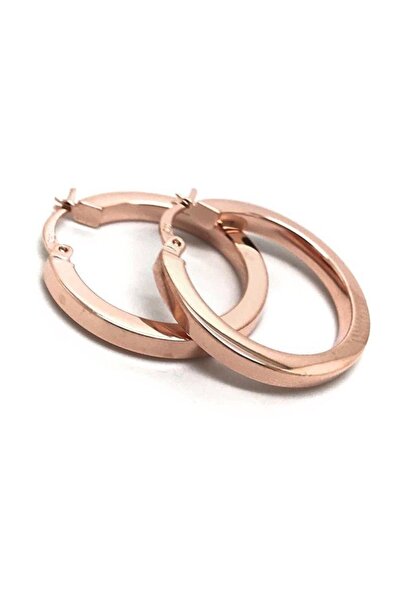 Erer Gümüş Gümüş Taşsız Halka Küpe 2 Cm