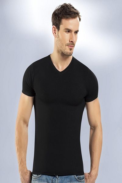 Anıt 3-Pack Rib 1109 V-Neck Half Sleeve Undershirt