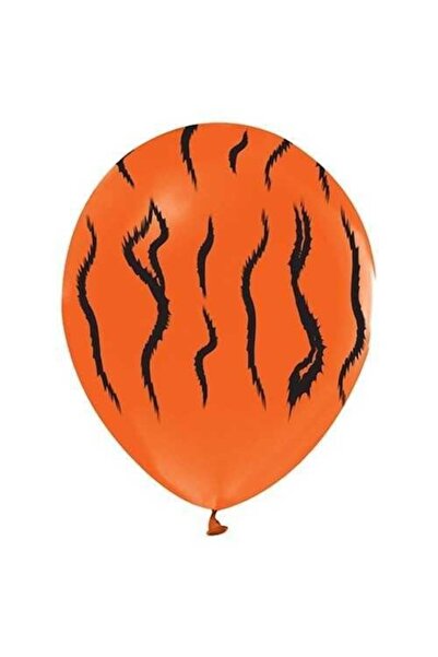 Parti Furyası بالون مطبوع عليه نمر شامل 10 قطع