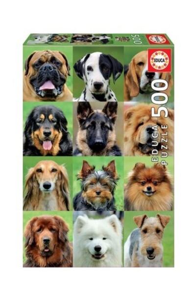 EDUCA Puzzle 500 Parça Dogs Collage 17963