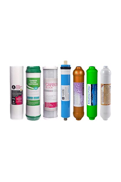 Genel Markalar Su Arıtma Cihazı 7'li Filtre Seti Vontron Membranlı Detox Filt...