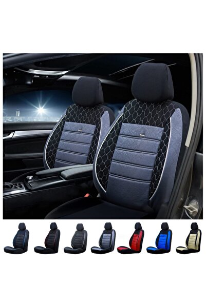 SMRAUTOACCESSORY غطاء مقعد سيارة متوافق مع Fiat Tofaş Kartal باللون الأسود ال...