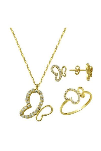 BİLEZİKHANE Üçlü Set Kelebek 5,00 gr14 Ayar Altın